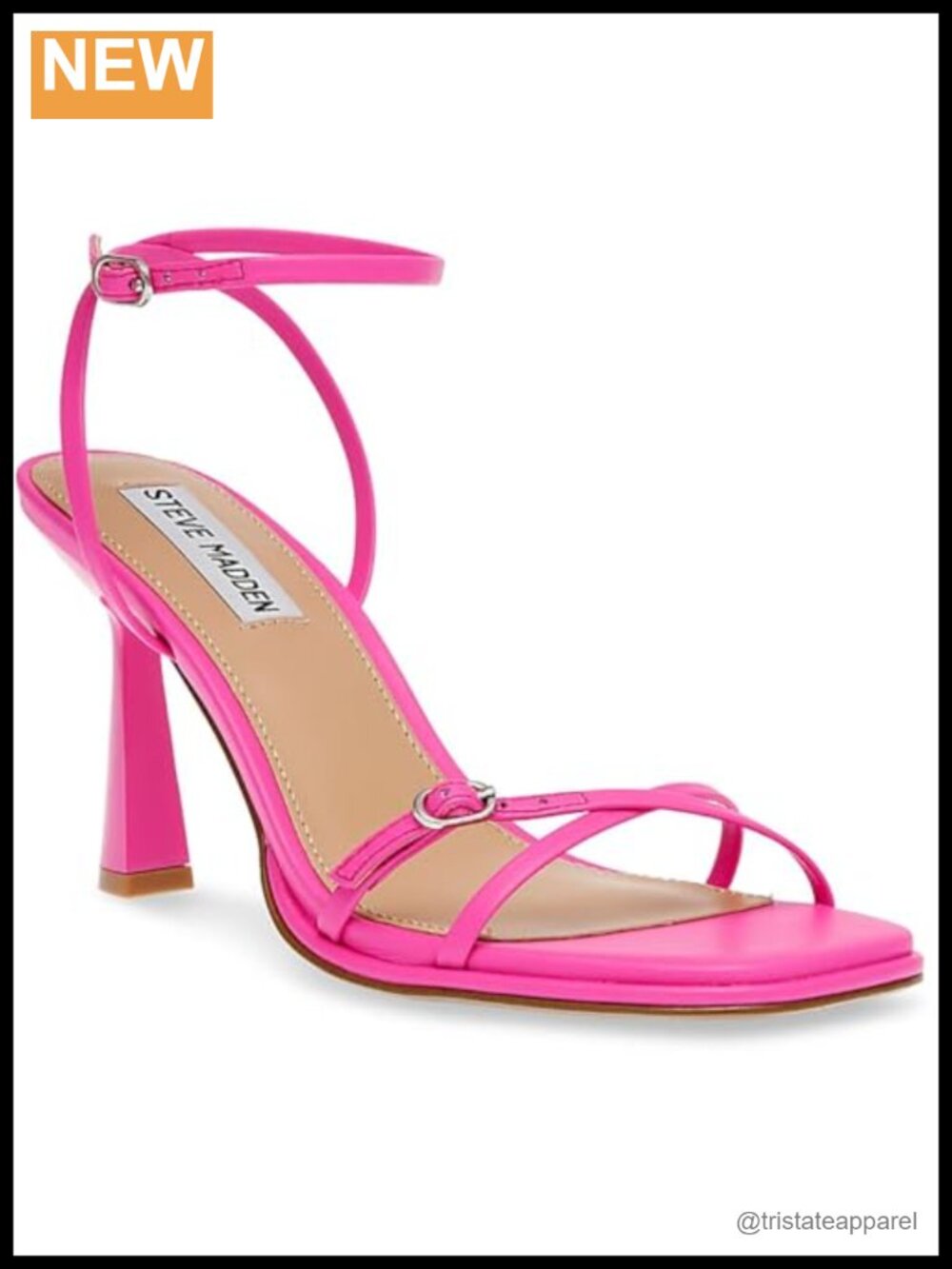 Lace Up Heeled Sandals with Adjustable Ankle Strap and 2.5 Inch Flare Heel